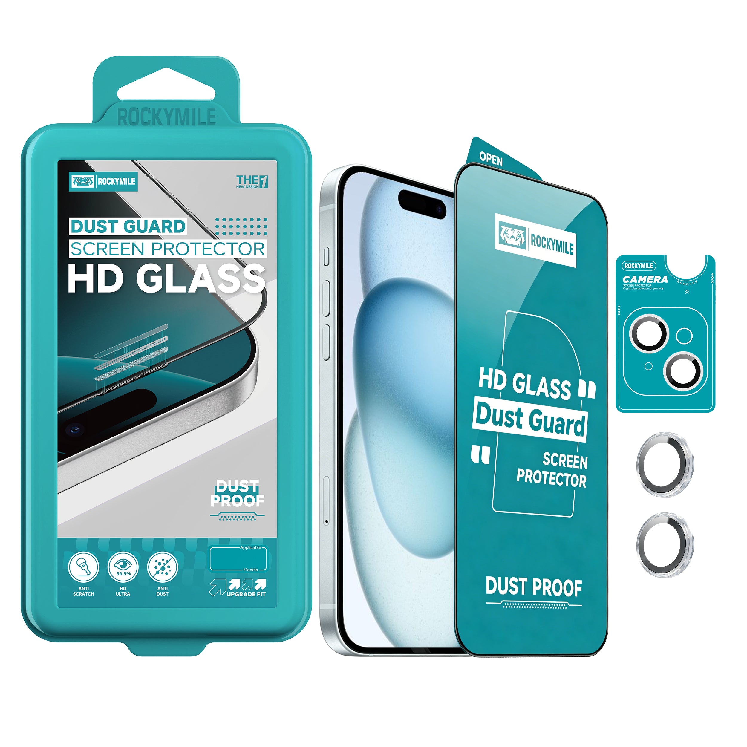 Anti-Dust HD Screen Protector & Camera Lens Protector 2-in-1 Kit (THE1+CAM1)