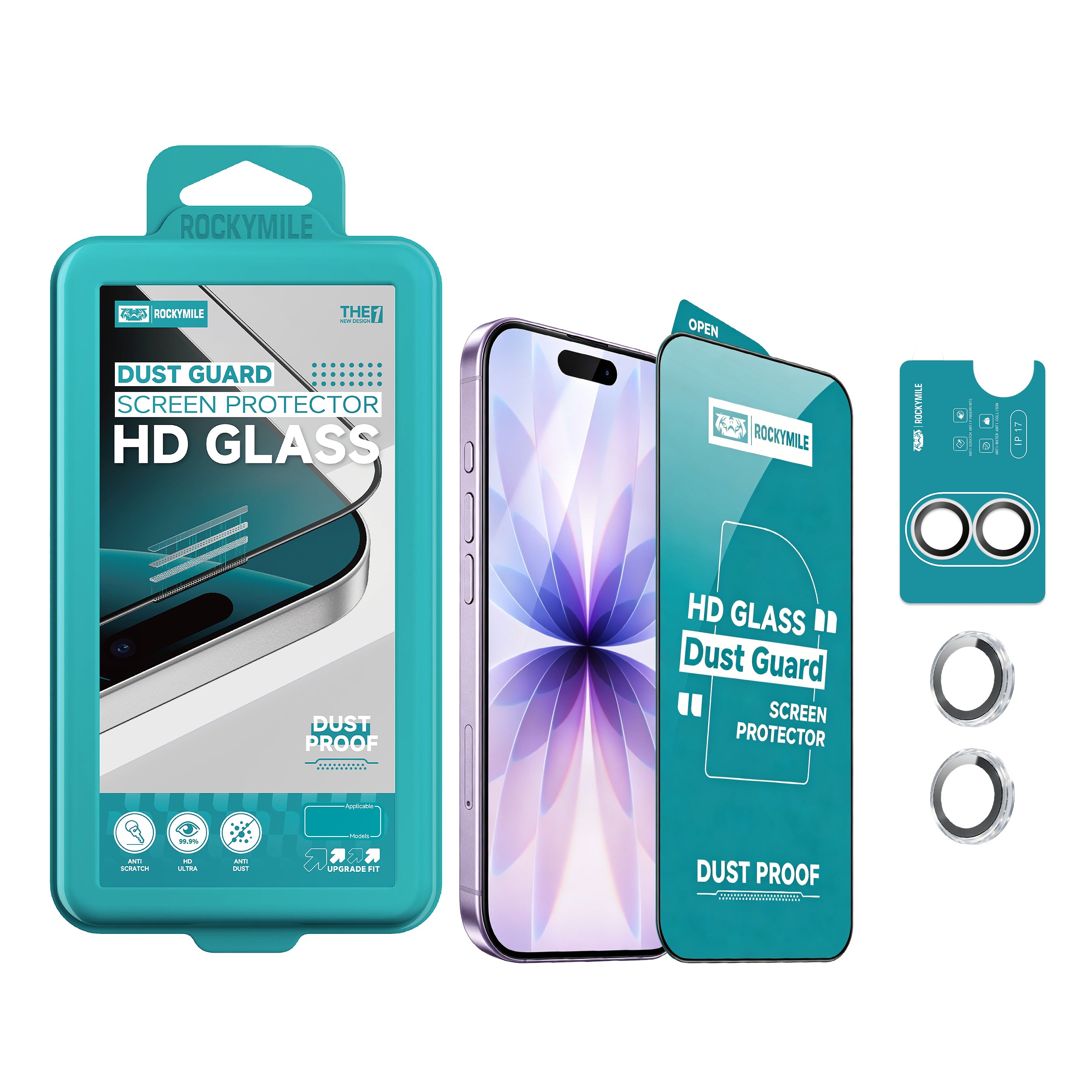 Anti-Dust HD Screen Protector & Camera Lens Protector 2-in-1 Kit (THE1+CAM1)