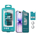 28° Anti-Spy Privacy Glass Screen Protector + Camera Lens Protector 2-in-1 Kit (THE3+CAM-1)