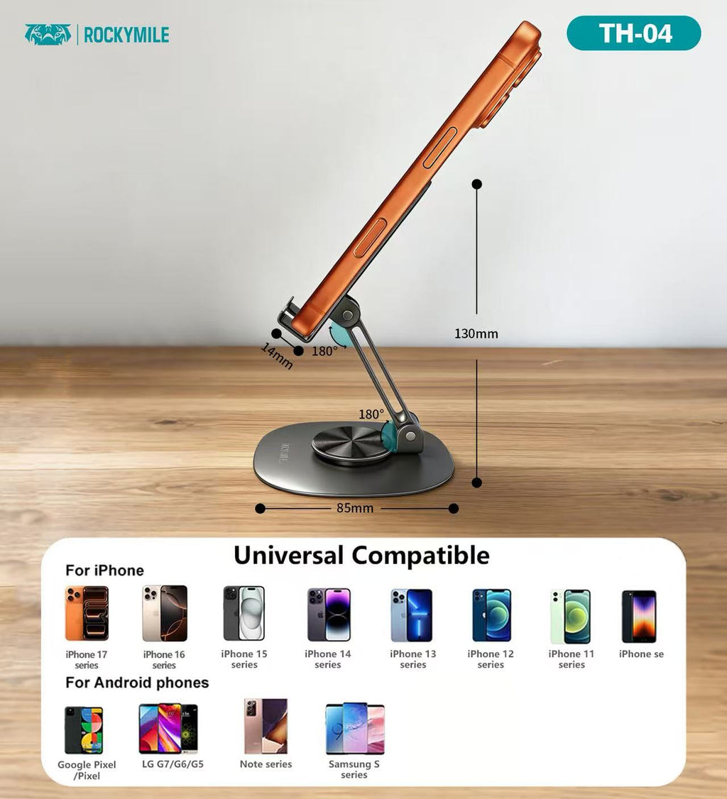 ADJUSTABLE METAL FOLDABLE DESKTOP STAND (FOR PHONE )(TH-04)