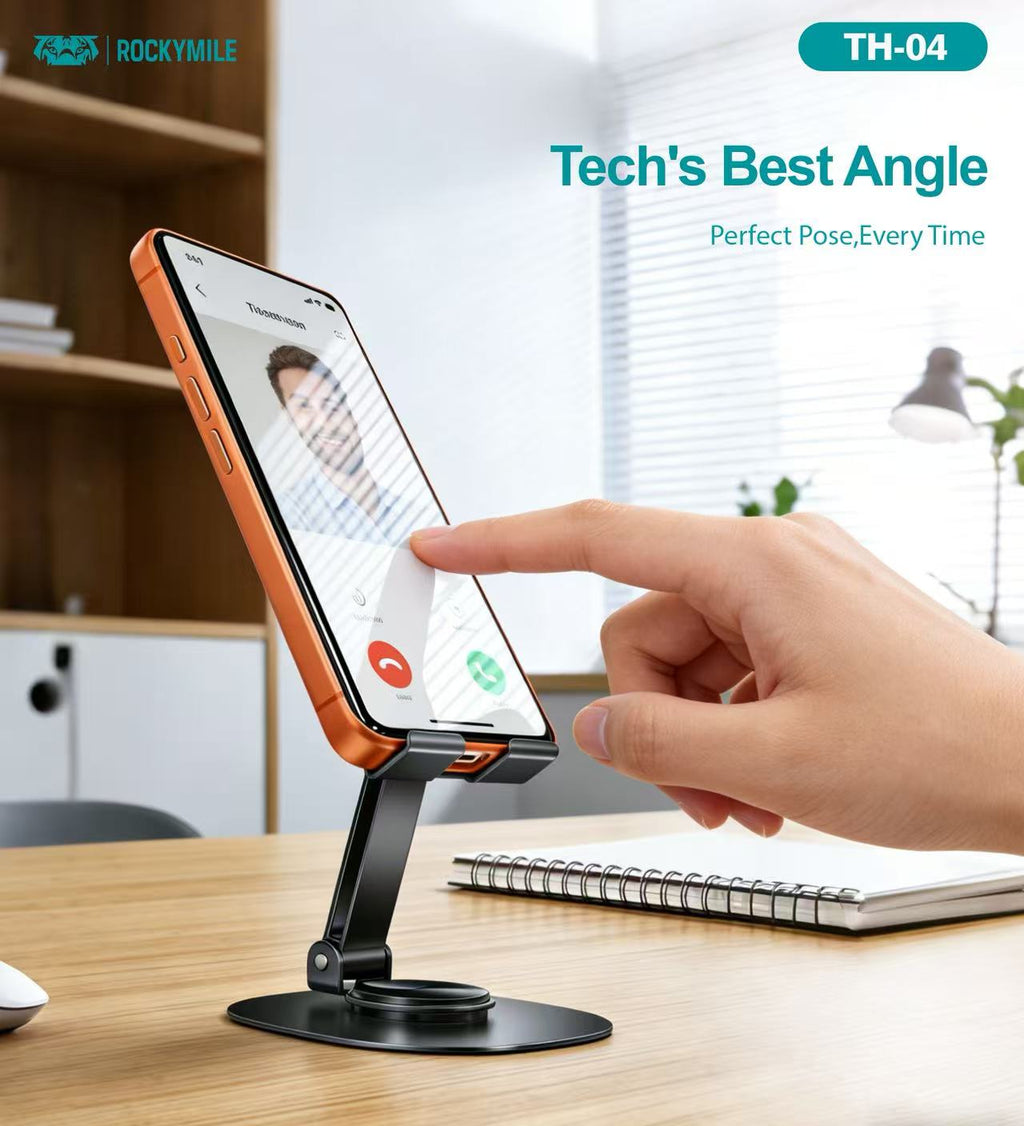 ADJUSTABLE METAL FOLDABLE DESKTOP STAND (FOR PHONE )(TH-04)