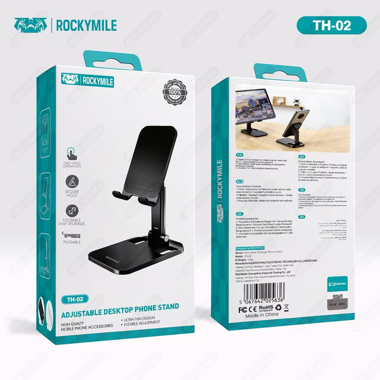 ADJUSTABLE DESKTOP PHONE STAND ( TH-02)