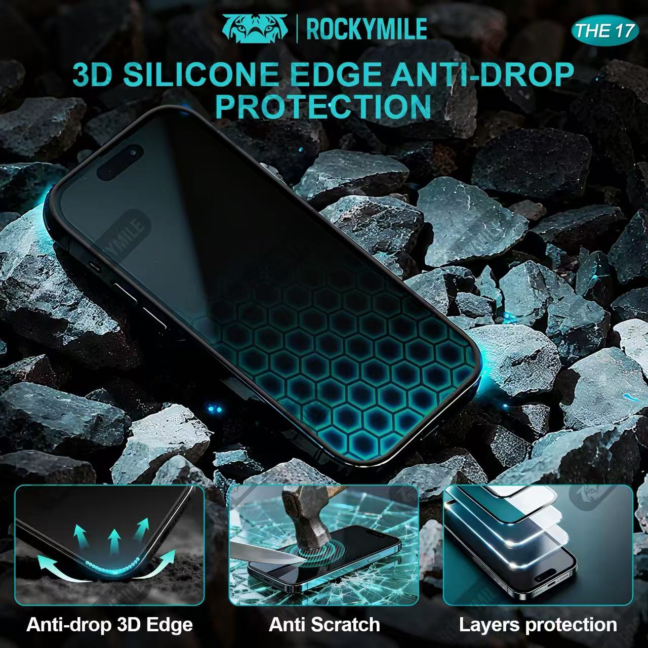 PRIVACY SILICONE EDGE GLASS (THE 17)
