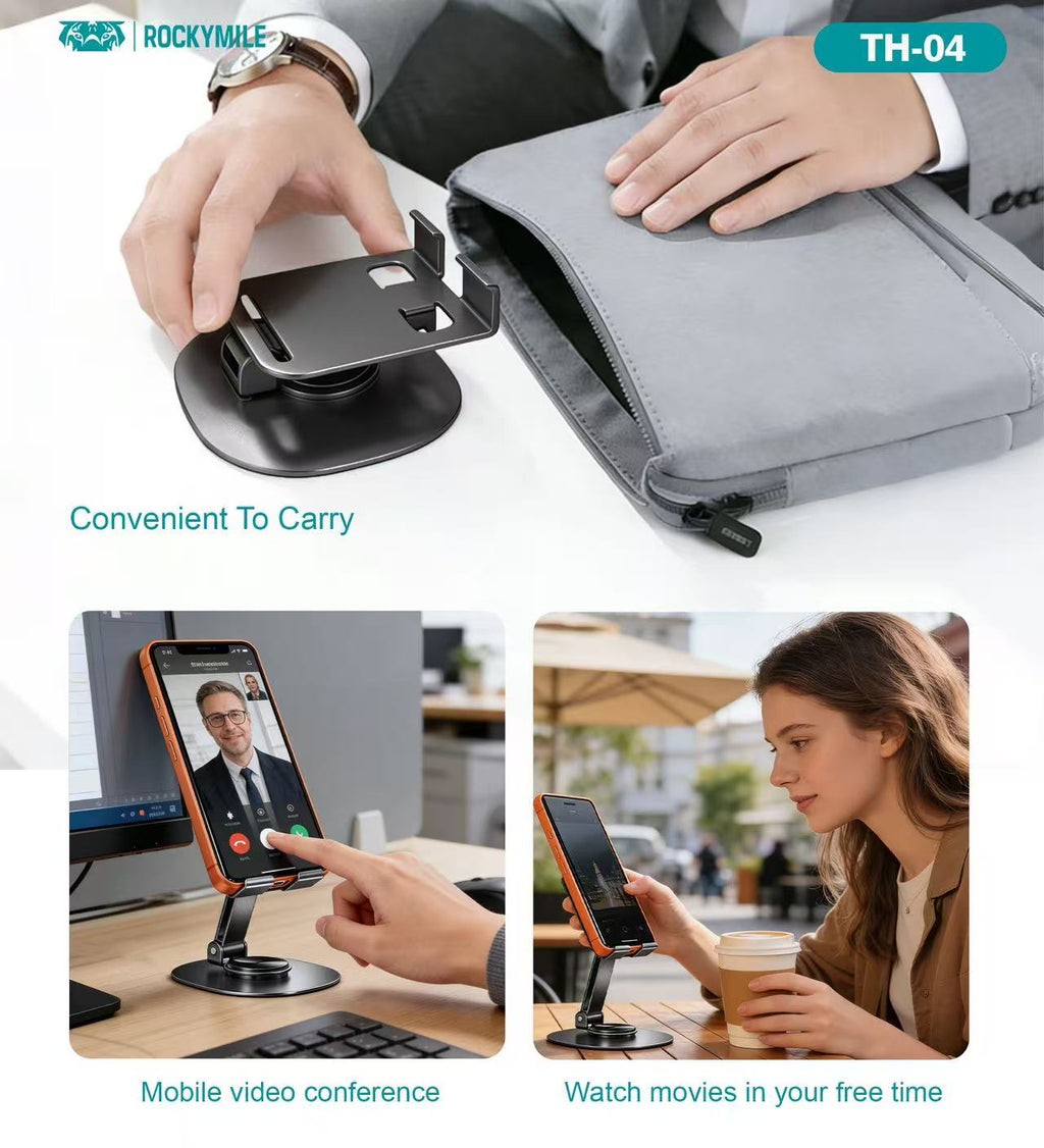 ADJUSTABLE METAL FOLDABLE DESKTOP STAND (FOR PHONE )(TH-04)