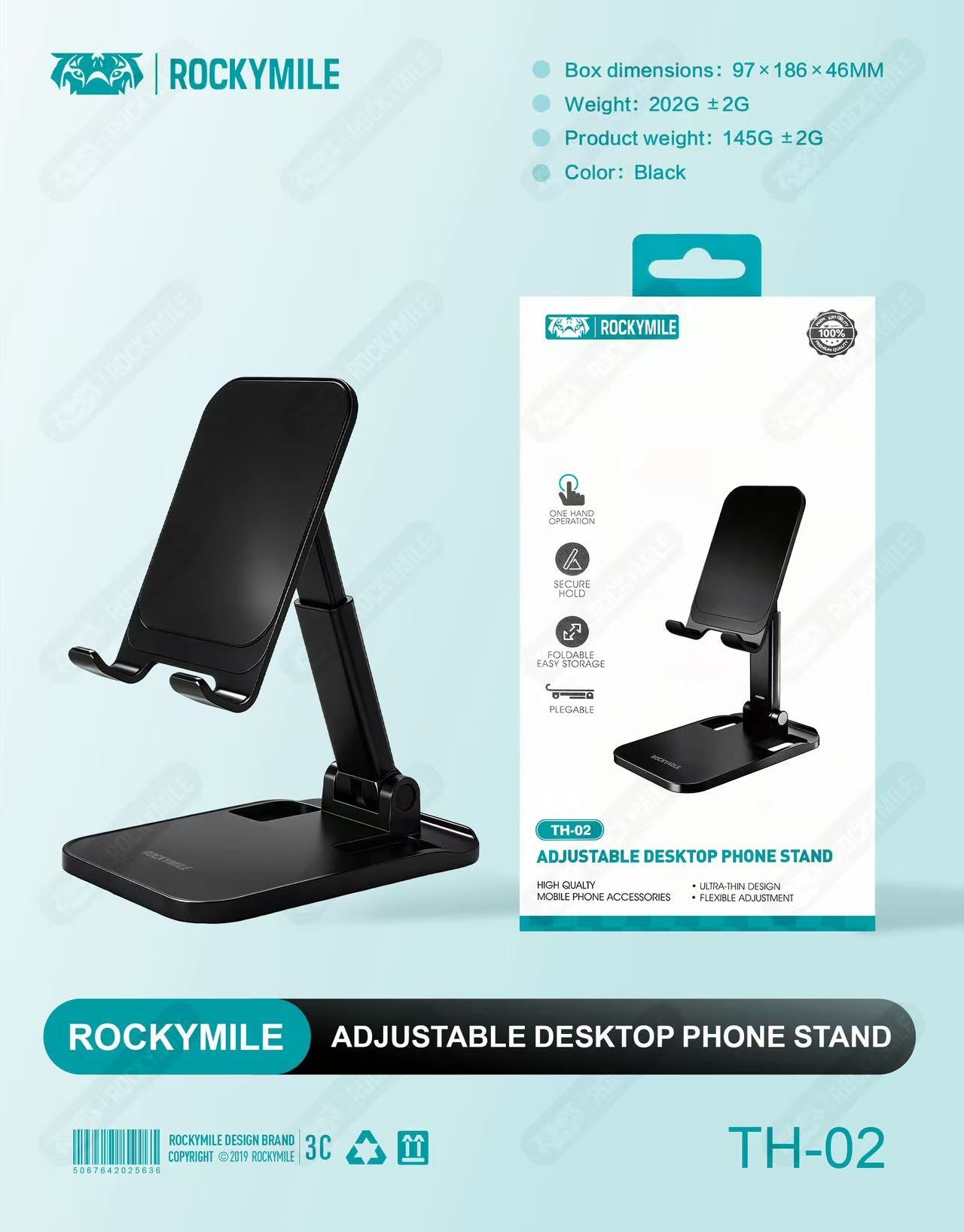 ADJUSTABLE DESKTOP PHONE STAND ( TH-02)