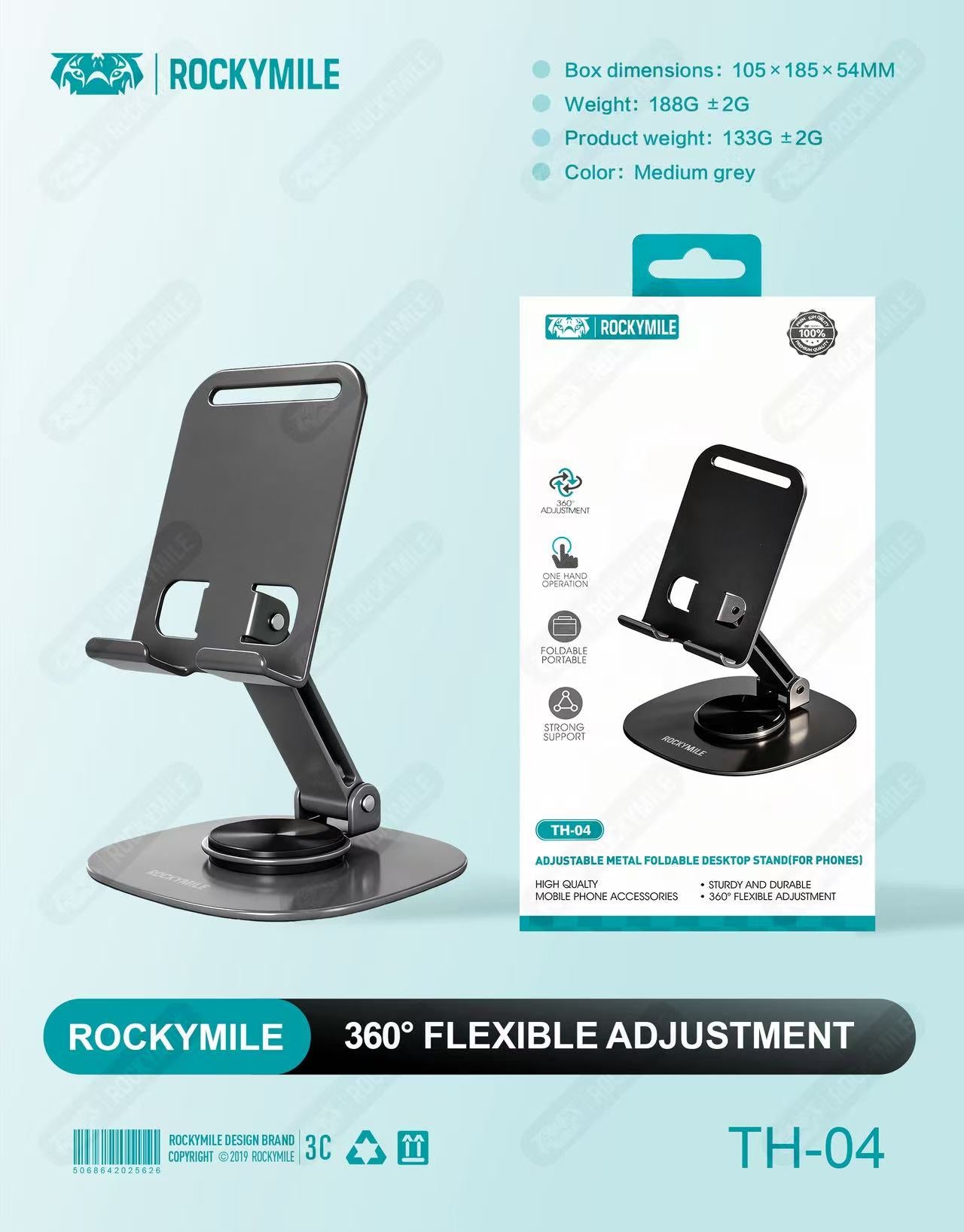 ADJUSTABLE METAL FOLDABLE DESKTOP STAND (FOR PHONE )(TH-04)