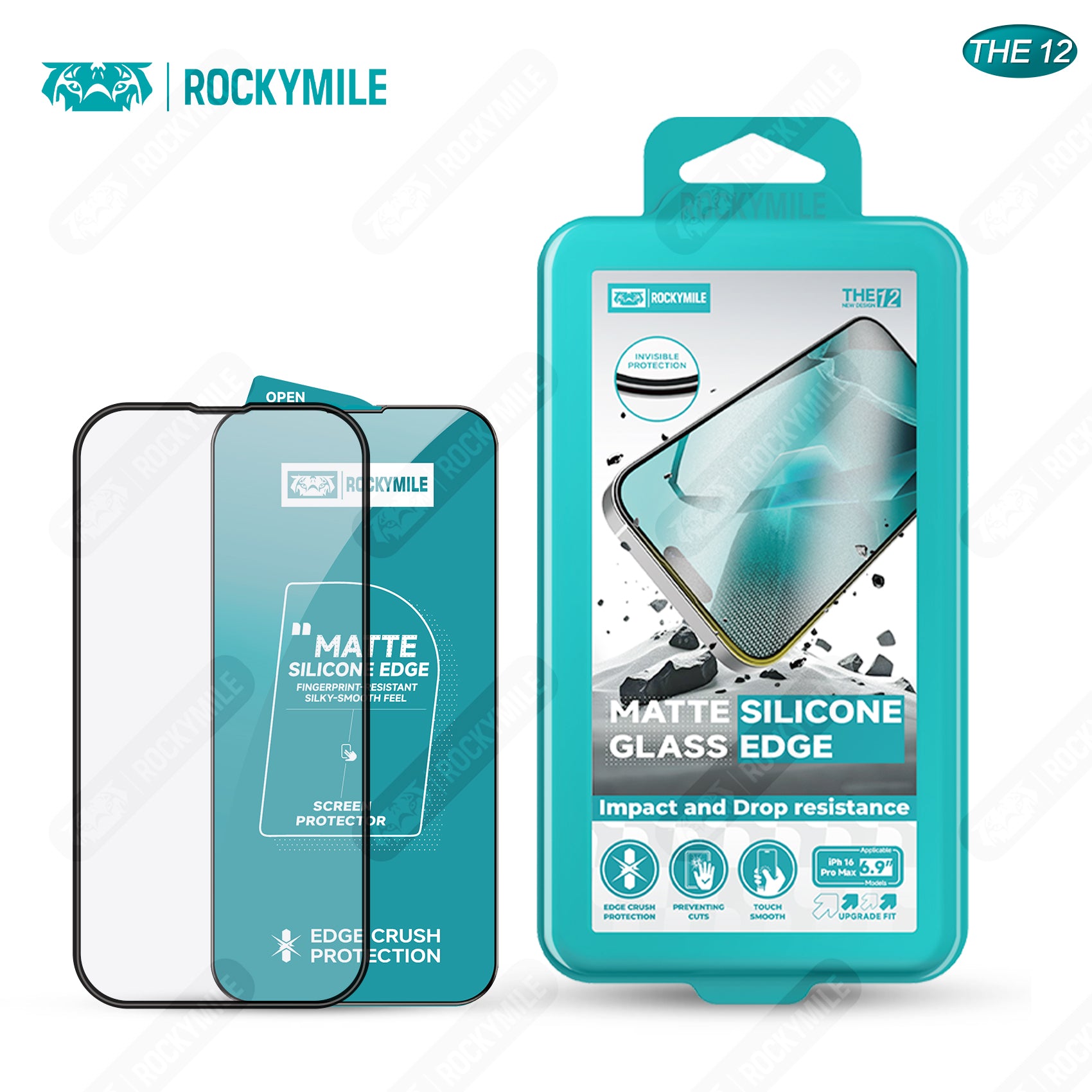 MATTE SILICONE EDGE GLASS (THE 12)
