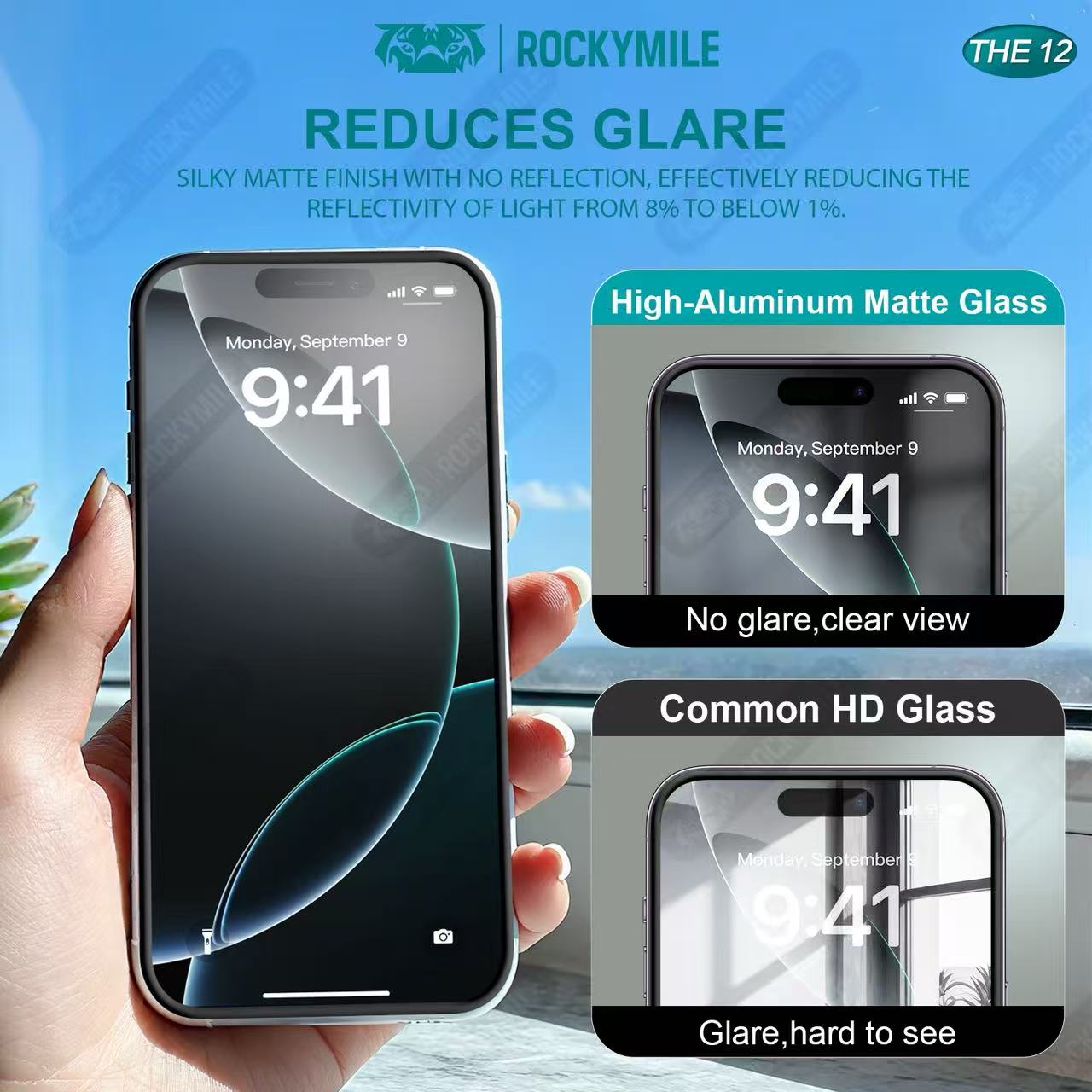 MATTE SILICONE EDGE GLASS (THE 12)