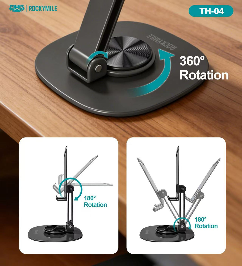 ADJUSTABLE METAL FOLDABLE DESKTOP STAND (FOR PHONE )(TH-04)