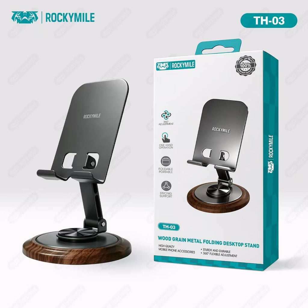 WOOD GRAIN METAL FOLDING DESKTOP STAND (TH-03)